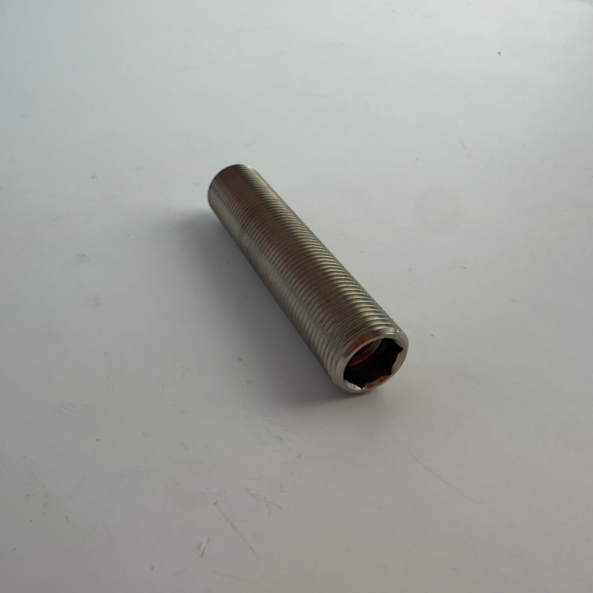 M12 Threaded Mechanical Stop with Elastomer Buffer 57mm Industrial Machine Stop