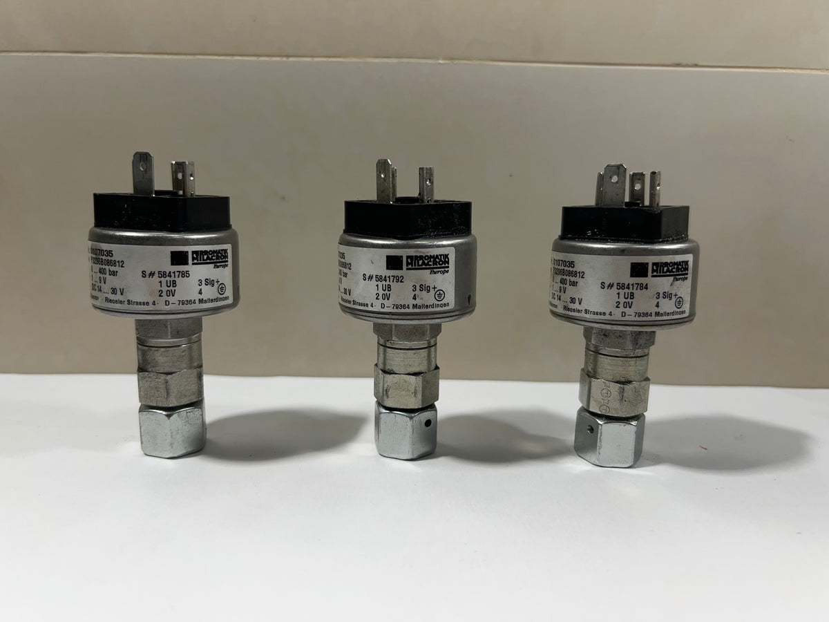 1x Tecsis / Ferromatik Milacron P3296B086812 400 bar Pressure Transmitter