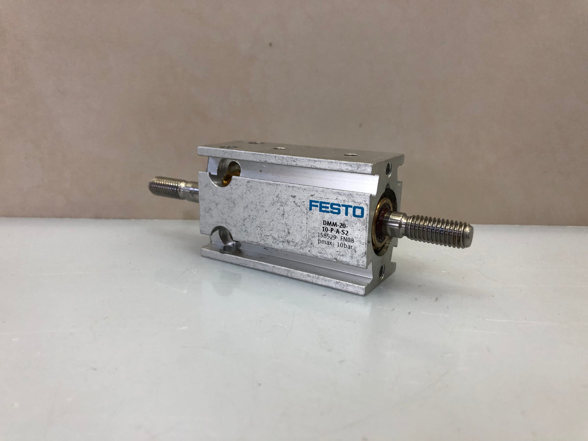 Festo DMM-20-10-P-A-S2 Twin Rod Pneumatic Cylinder – 20mm Bore, 10mm Stroke (158529)