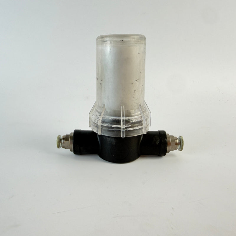 1/4" BSP Inline Pneumatic / Vacuum Filter with Push-In Fittings