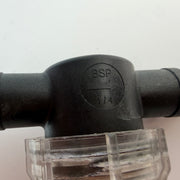 1/4" BSP Inline Pneumatic / Vacuum Filter with Push-In Fittings
