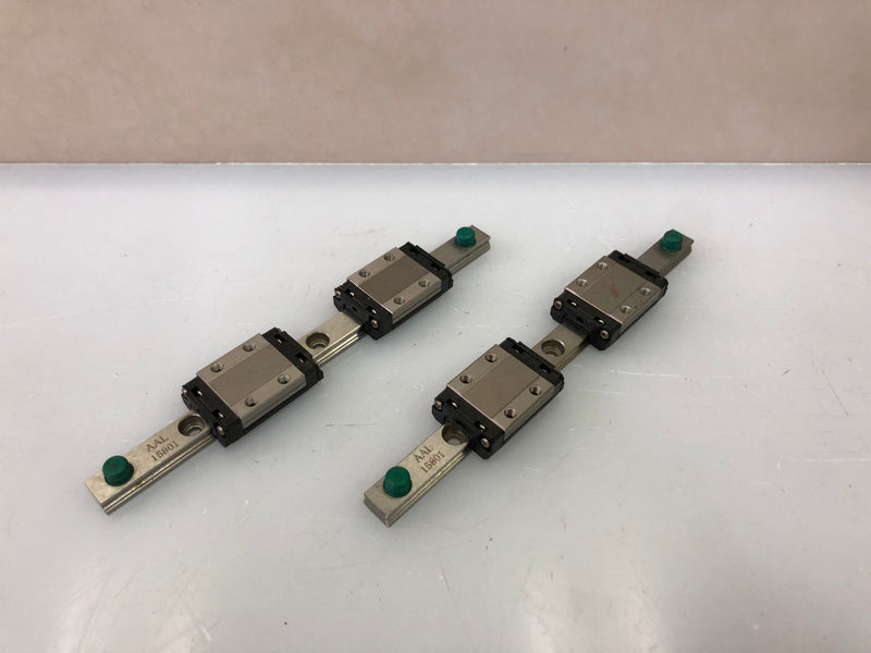 1x THK 2SRS9MSS+135LM Miniature Linear Guide – 2 Blocks with 135mm Rail