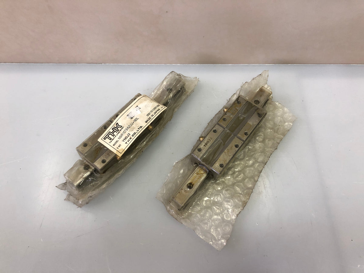 THK NSR15TBA2UU+160L Linear Guide – 2 Blocks with 160mm Rail