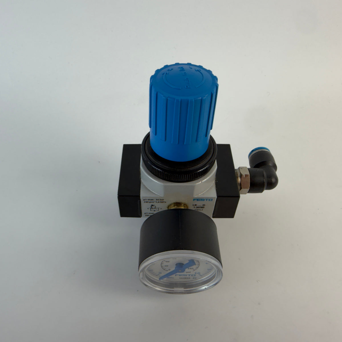 Festo 192306 LR-1/4-D-O-I-MINI Pneumatic Pressure Regulator with Gauge