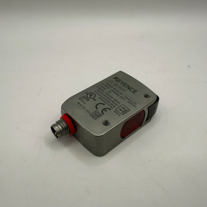 KEYENCE LR-ZB100CP CMOS Laser Distance Sensor PNP 100mm M8