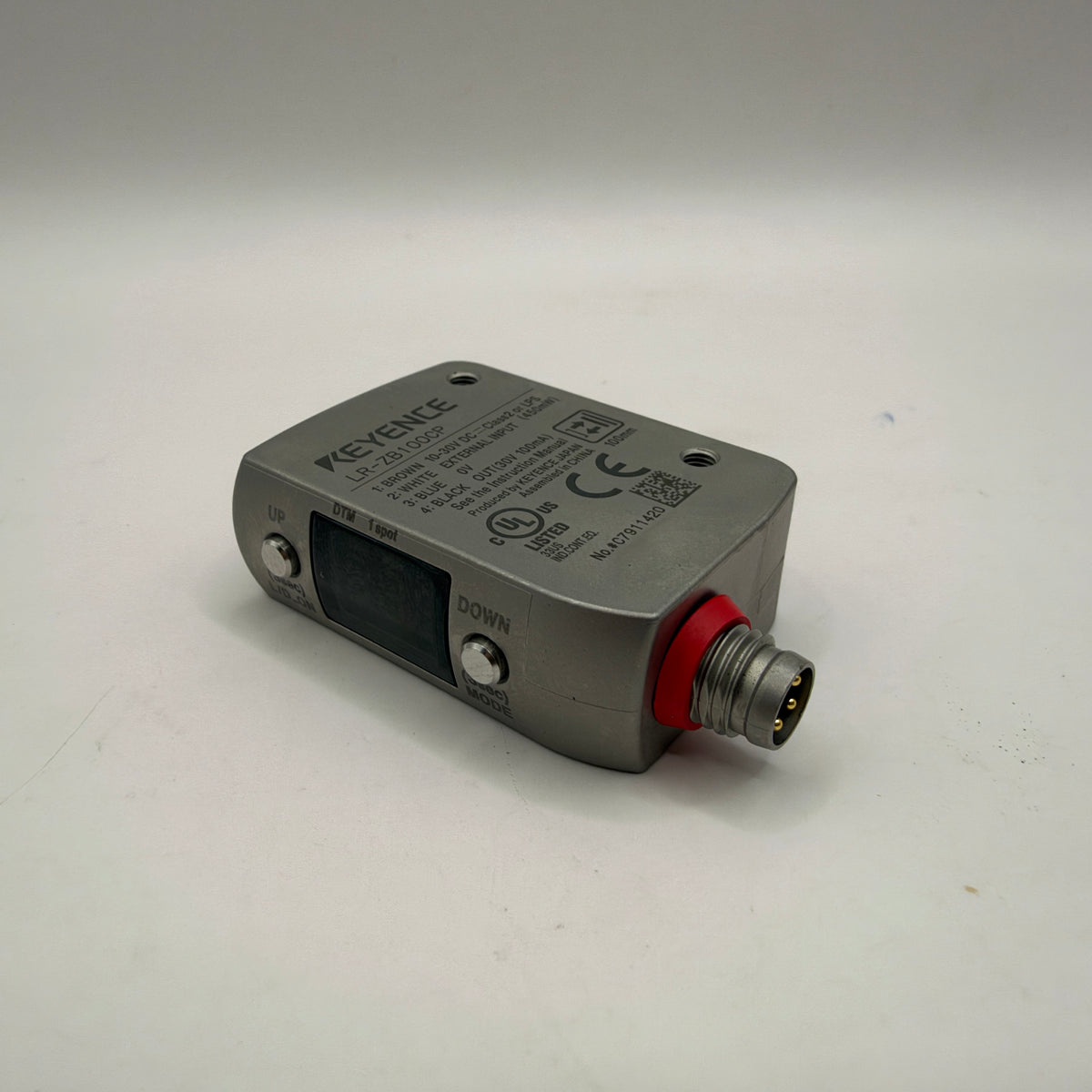 KEYENCE LR-ZB100CP CMOS Laser Distance Sensor PNP 100mm M8