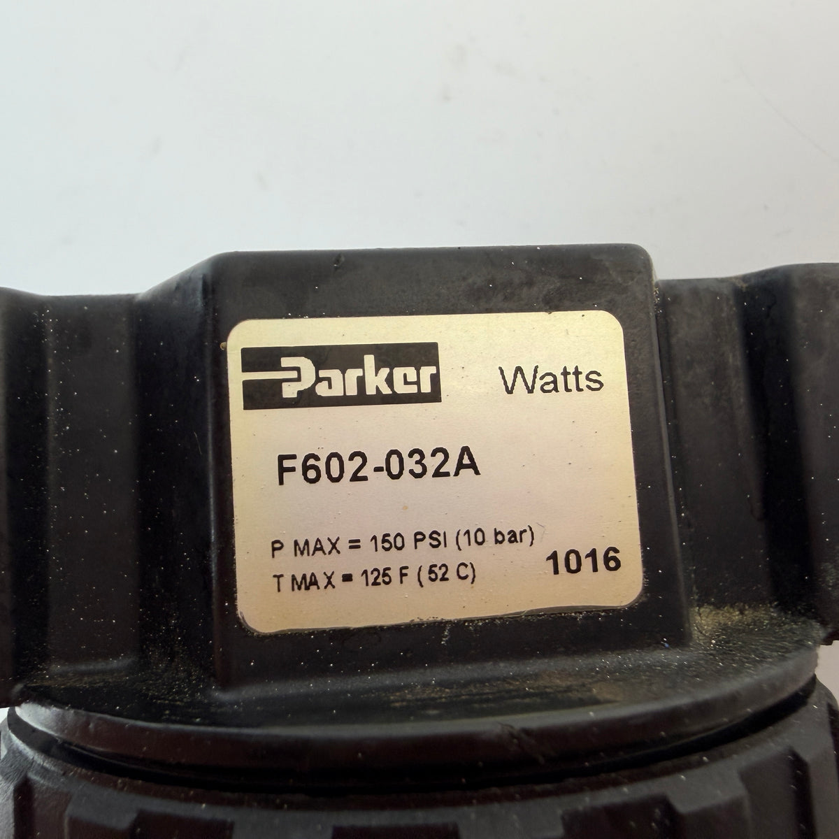 Parker Watts F602-032A F602 Series 3/8" NPT Pneumatic Air Filter 40 Micron
