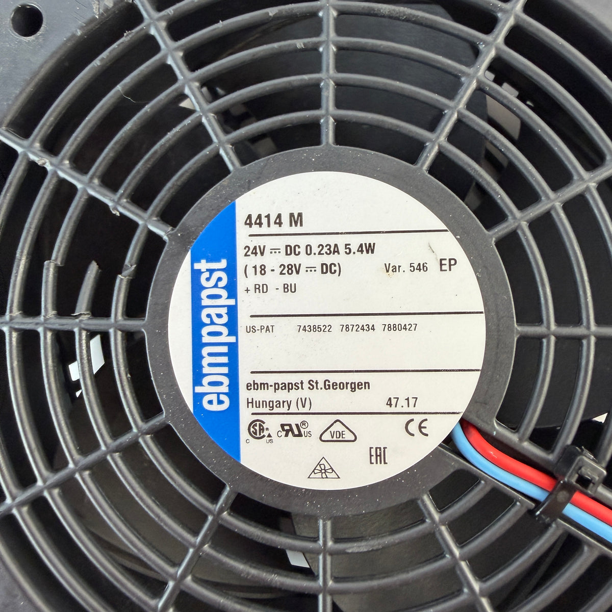 ebm-papst 4414 M Var. 546 EP 24V DC Axial Cooling Fan 119x119x38mm