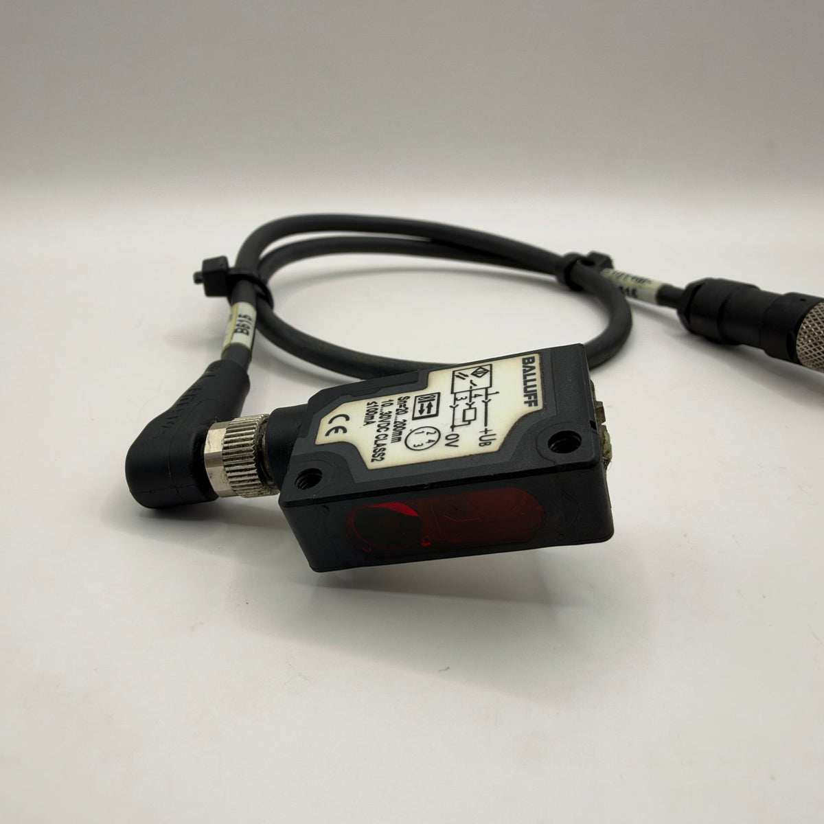 BALLUFF BOS012A BOS 5K-PS-RH12-S75 Diffuse Photoelectric Sensor with BALLUFF Cable