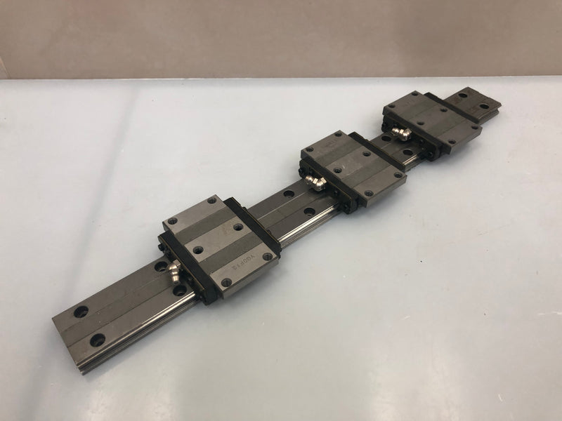 THK HRW21C Linear Guide – 3 Blocks on 380mm Rail