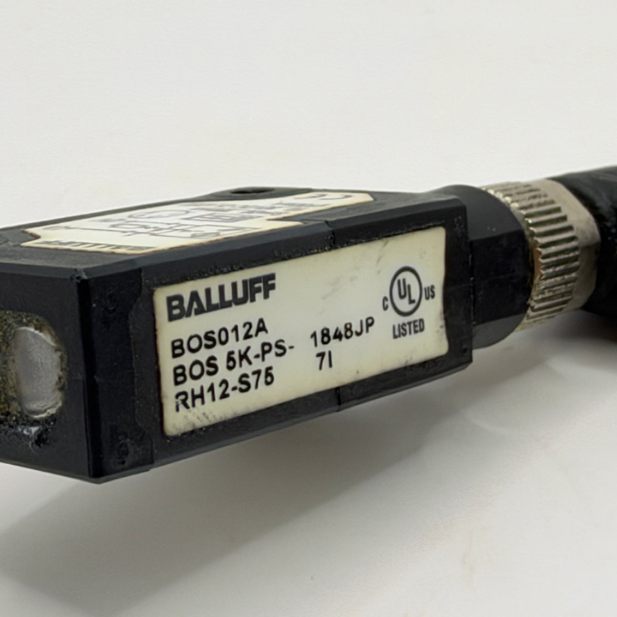 BALLUFF BOS012A BOS 5K-PS-RH12-S75 Diffuse Photoelectric Sensor with BALLUFF Cable