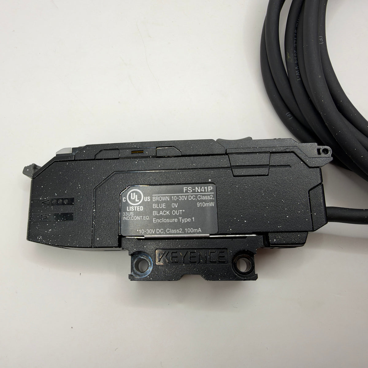 KEYENCE FS-N41P Digital Fiber Optic Sensor Amplifier PNP with 2m Cable
