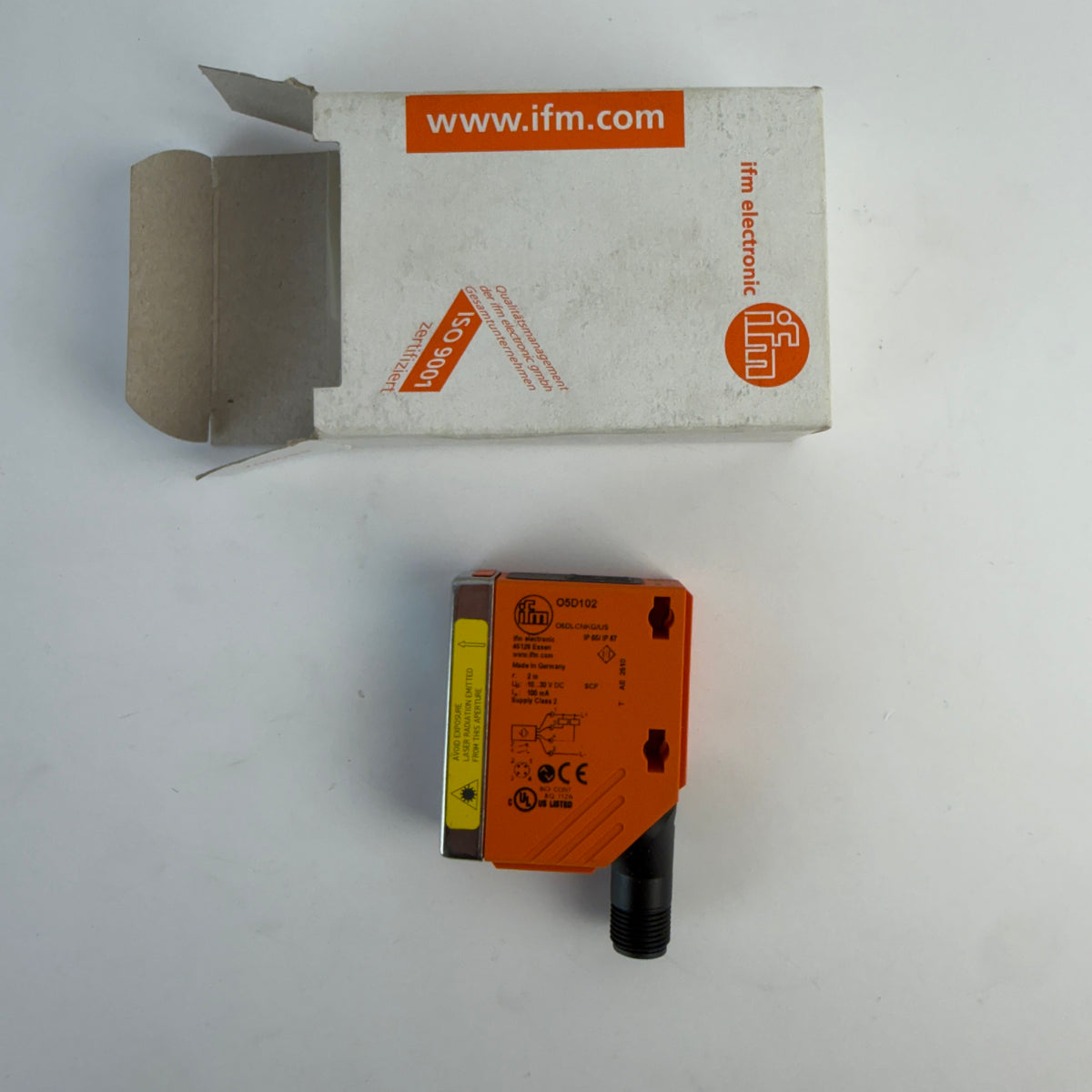 ifm O5D102 O5DLCNKG/US Photoelectric Laser Distance Sensor 0.03–2m IO-Link – New