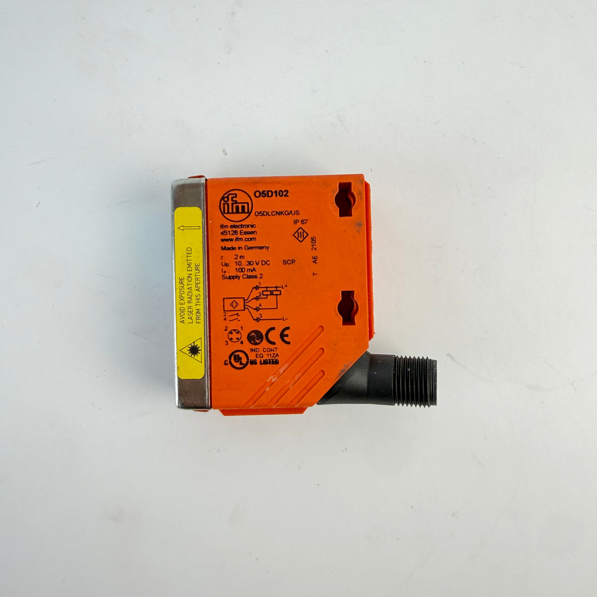 ifm O5D102 O5DLCNKG/US Photoelectric Laser Distance Sensor 0.03–2m IO-Link