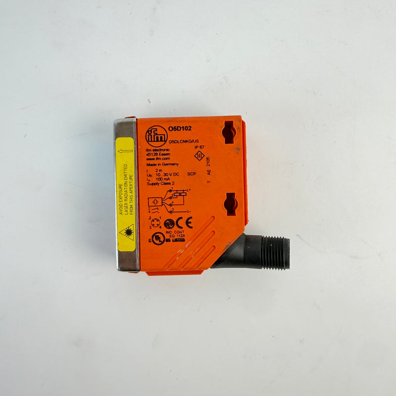 ifm O5D102 O5DLCNKG/US Photoelectric Laser Distance Sensor 0.03–2m IO-Link
