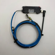 KEYENCE FS-N41C Digital Fiber Optic Sensor Amplifier with FU-57TZ Through-Beam Fiber Unit
