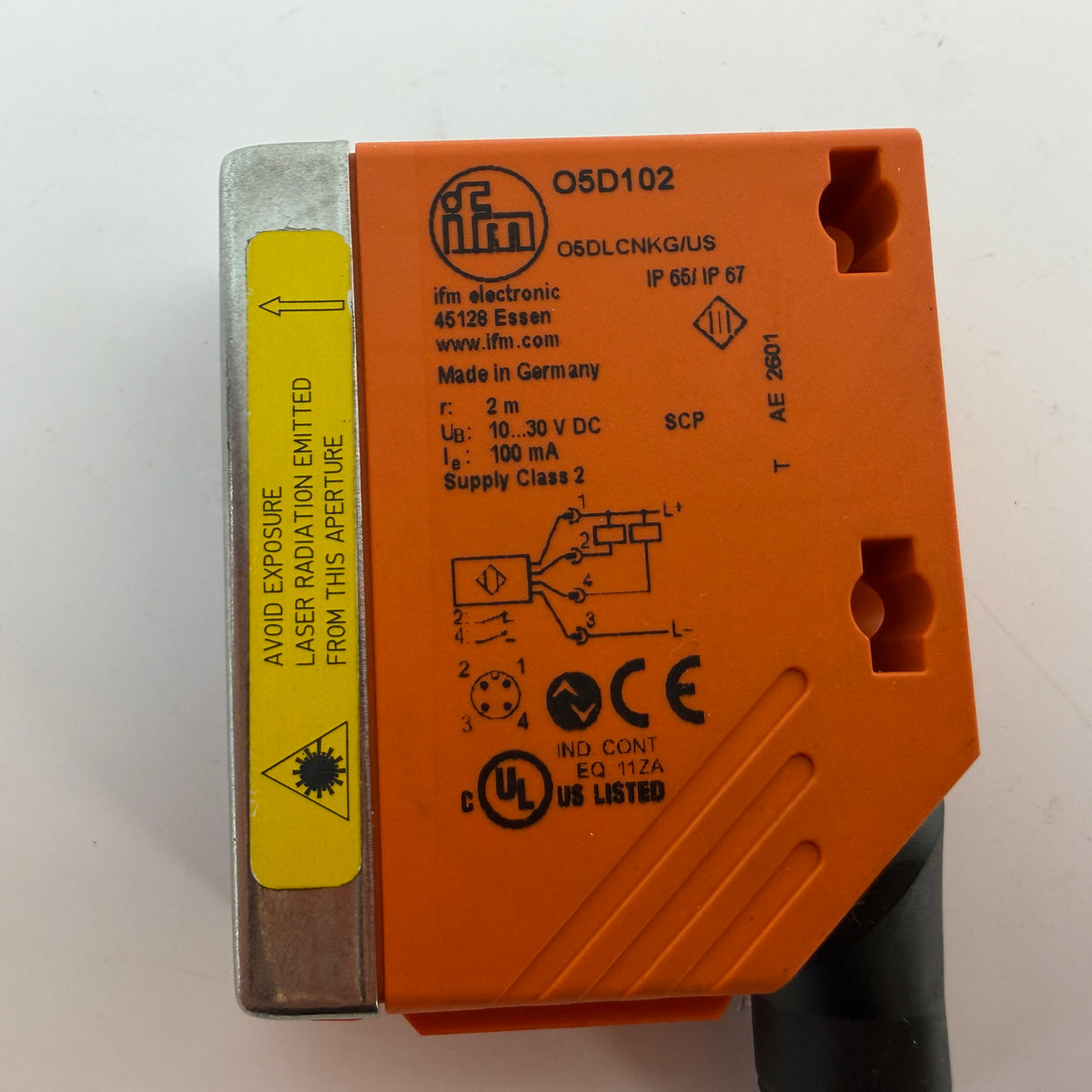 ifm O5D102 O5DLCNKG/US Photoelectric Laser Distance Sensor 0.03–2m
