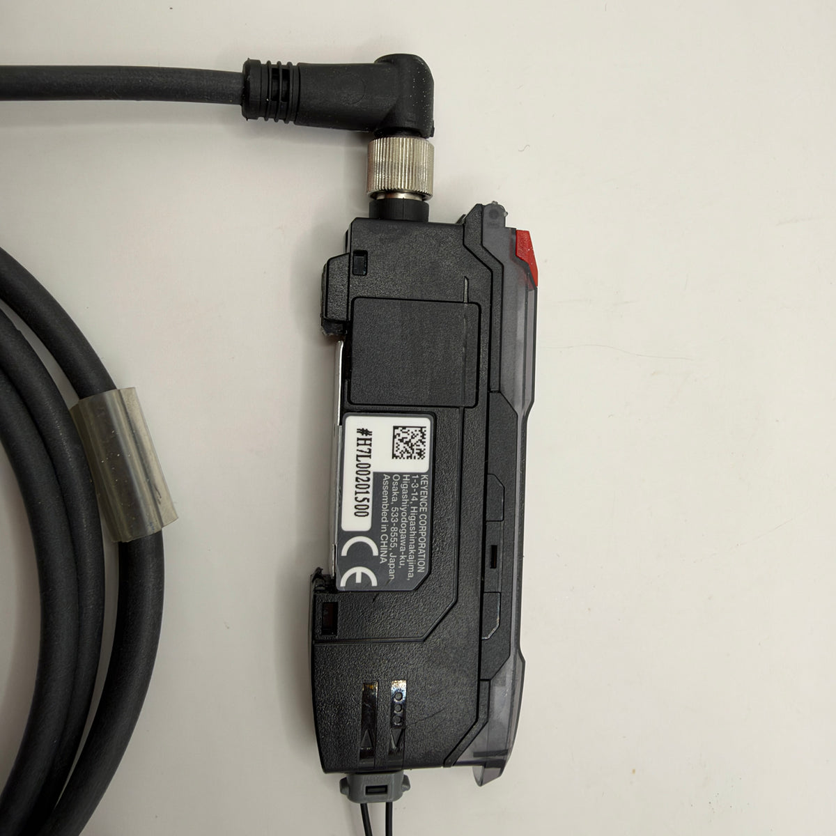 KEYENCE FS-N41C Digital Fiber Optic Sensor Amplifier with FU-57TZ Through-Beam Fiber Unit