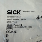 SICK GSE6-P7111 1054830 Through-Beam Photoelectric Sensor Set GS6-D7311 + GE6-P7111