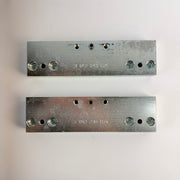 Lot of 2 Bosch Rexroth 3842210834 Mounting Plates 25x60x220 for HP 2