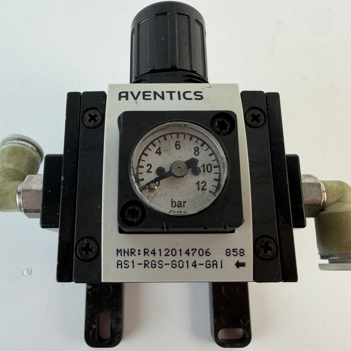 AVENTICS R412014706 AS1-RGS-G014-GAI Pneumatic Pressure Regulator G1/4 with Gauge