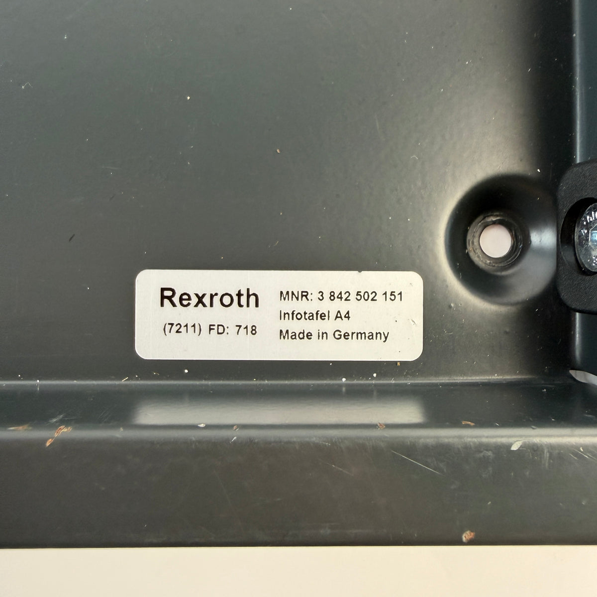 Bosch Rexroth 3842502151 Information Board A4 Industrial Workstation Display
