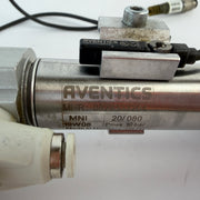 AVENTICS 0822333204 MNI Pneumatic Cylinder 20mm Bore 80mm Stroke with 2 Sensors