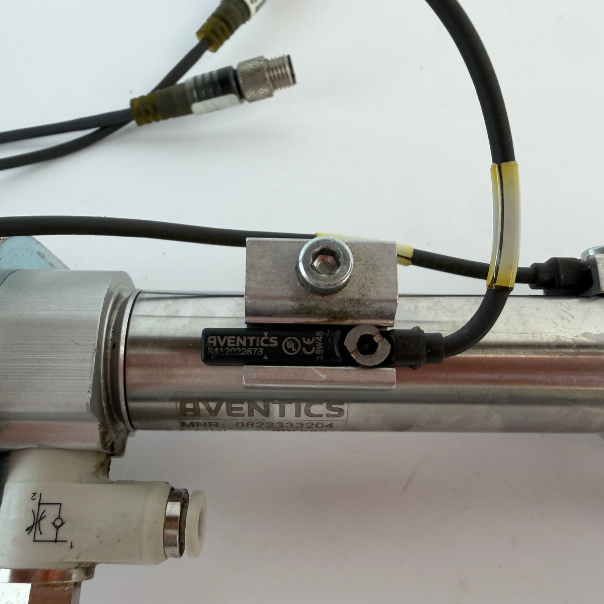 AVENTICS 0822333204 MNI Pneumatic Cylinder 20mm Bore 80mm Stroke with 2 Sensors