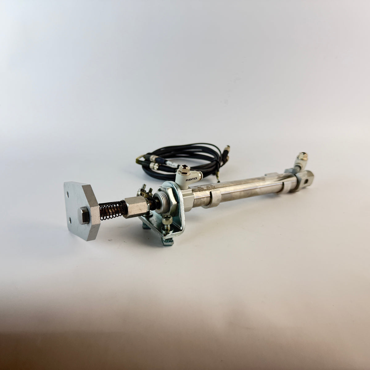 AVENTICS 0822333206 MNI Pneumatic Cylinder 20x125mm with 2 Sensors & Spring End Assembly
