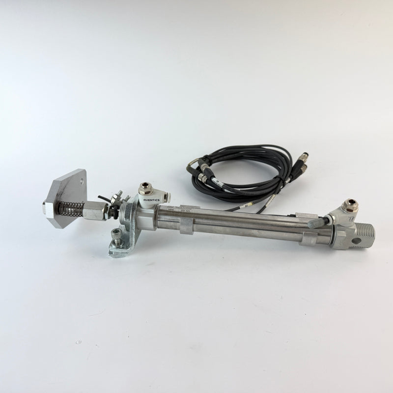 AVENTICS 0822333206 MNI Pneumatic Cylinder 20x125mm with 2 Sensors & Spring End Assembly