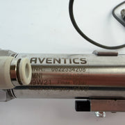 AVENTICS 0822334208 MNI 25/200 Pneumatic Cylinder with 2x R412022873 Sensors