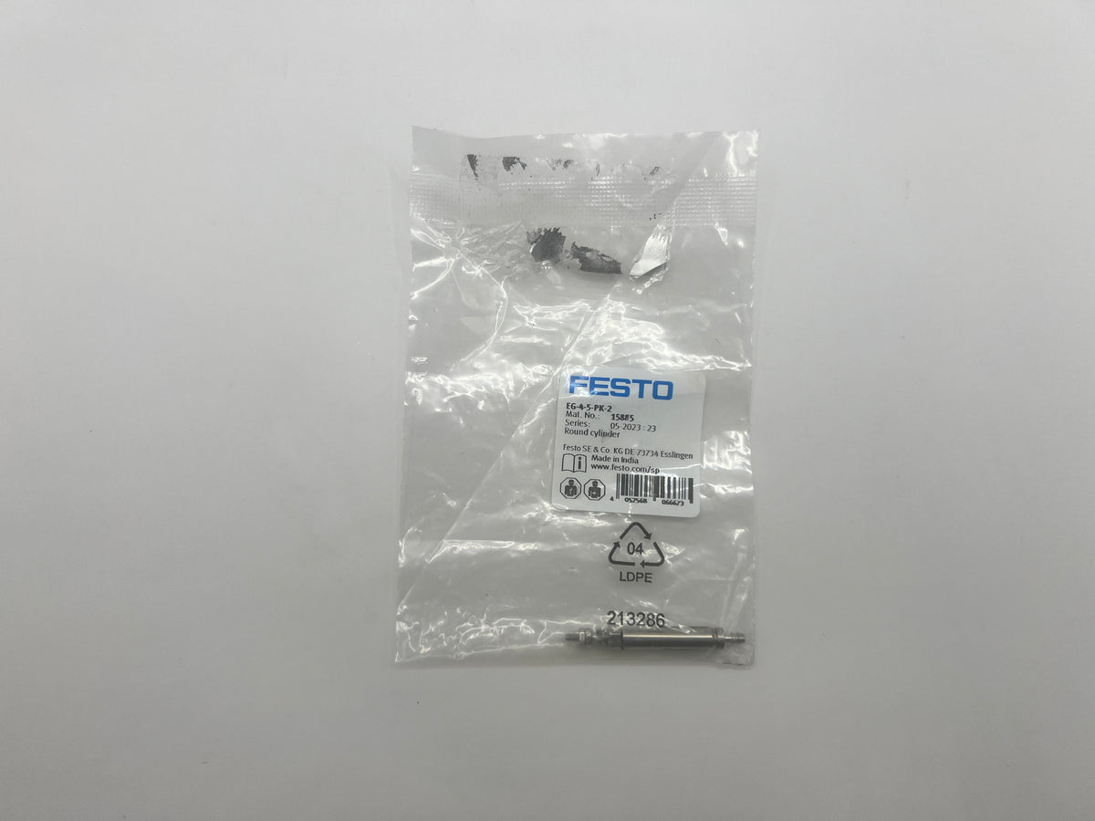 2x Festo EG-4-5-PK-2 Mini Cylinder 15885 New