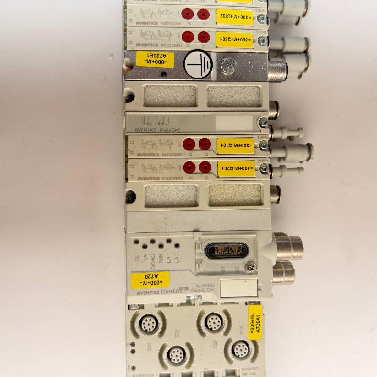 AVENTICS R480774661 AV03 Valve Island with AES-D-BC-ECAT EtherCAT & I/O Modules