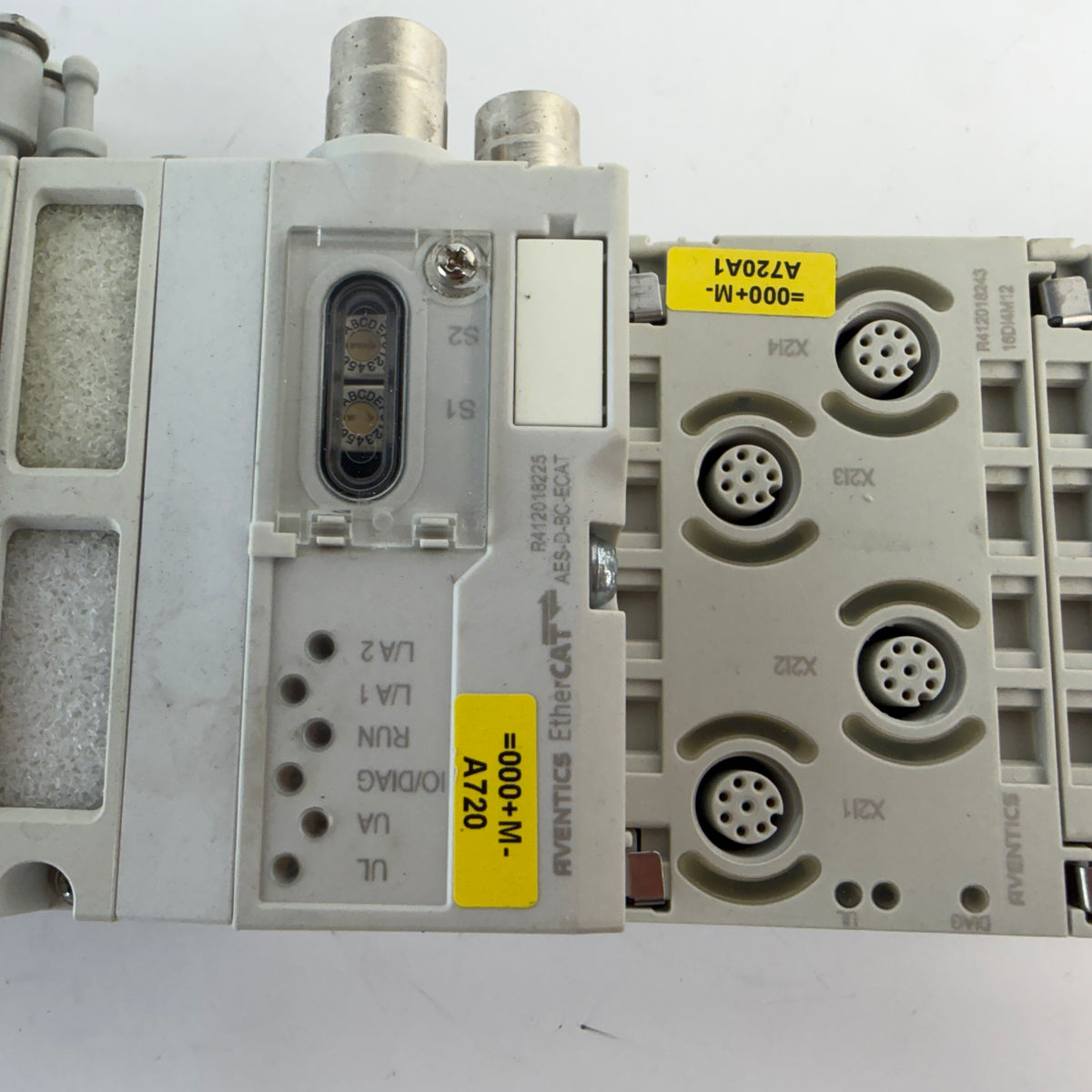 AVENTICS R480774661 AV03 Valve Island with AES-D-BC-ECAT EtherCAT & I/O Modules