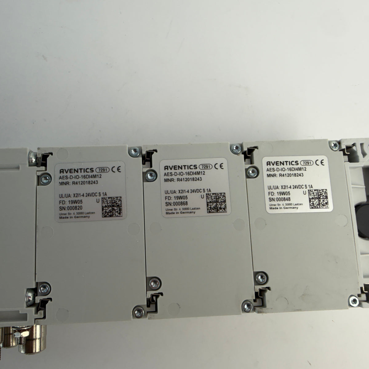 AVENTICS R480774661 AV03 Valve Island with AES-D-BC-ECAT EtherCAT & I/O Modules