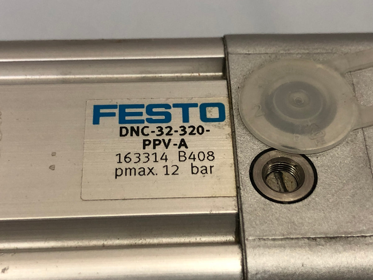 FESTO DNC‑32‑320‑PPV‑A ISO Cylinder – 32 mm Bore, 320 mm Stroke (P/N 163314)