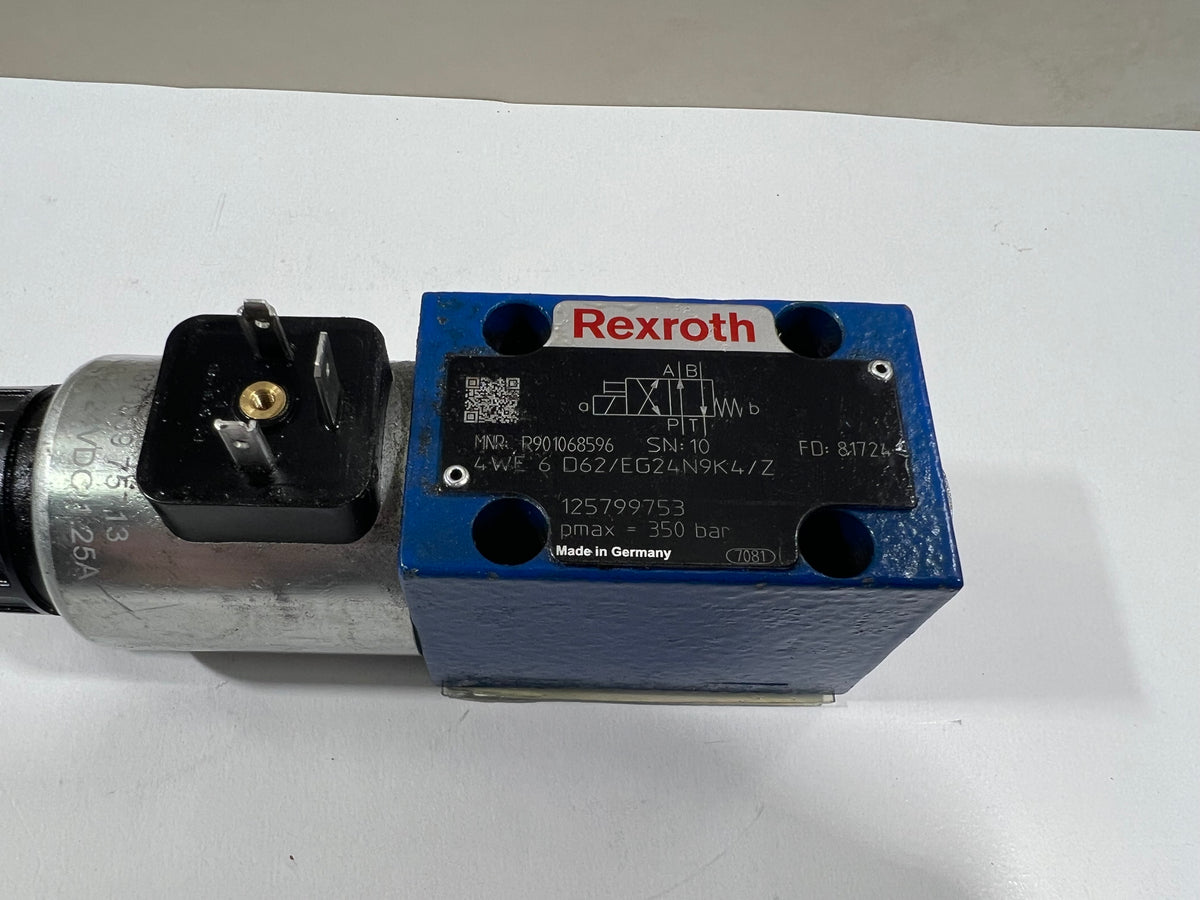 Rexroth R901068596 Bosch Directional Control Solenoid Valve 4WE6D62/EG24N9K4/Z