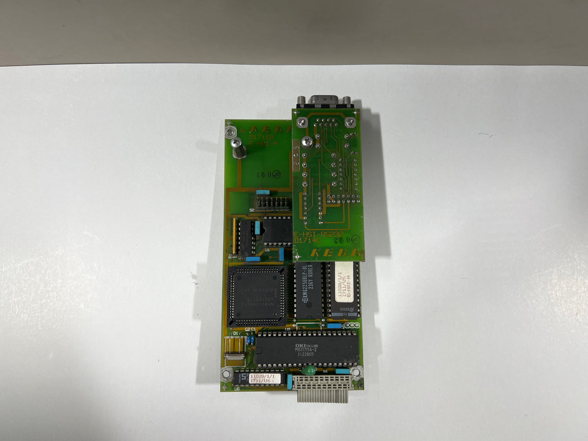 Keba Circuit Board E-HSI-M D1711B with E-HSI-RS232 D1714C