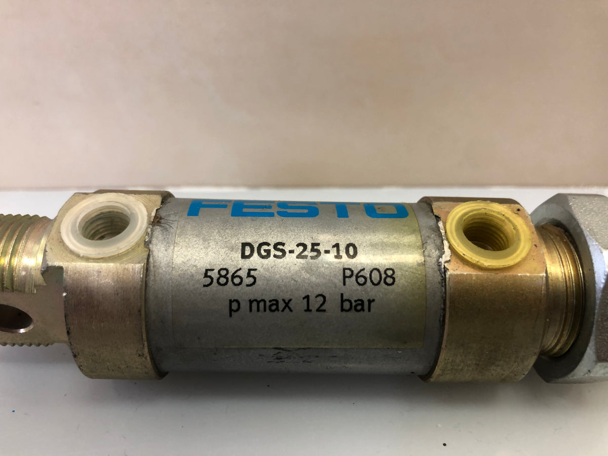 Festo DGS-25-10 5865  Pneumatic Cylinder 25mm Bore 10mm Stroke Double Acting