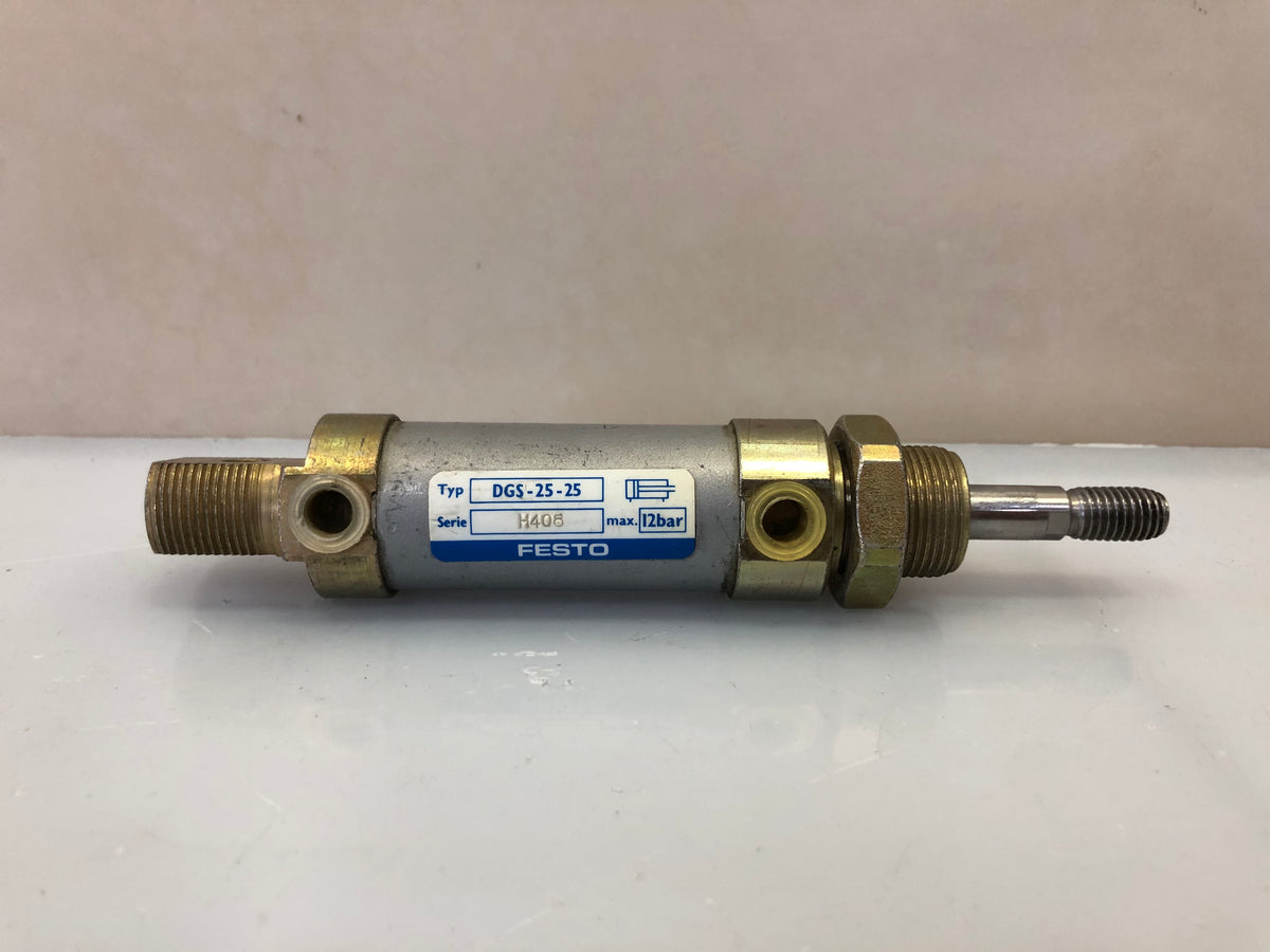 Festo DGS-25-25 H408 Pneumatic Cylinder 25mm Bore 25mm Stroke Double Acting