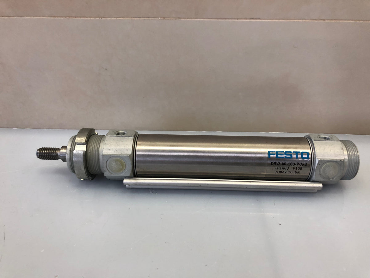 1x Festo DSW-40-100-P-A-B 161483 Pneumatic Cylinder 40mm Bore 100mm Stroke