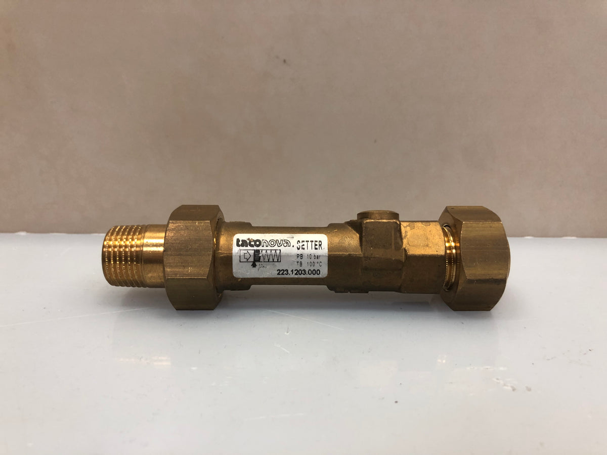 Taconova TACOSetter 223.1203.000 Inline Balancing Valve Flow Meter 10 bar