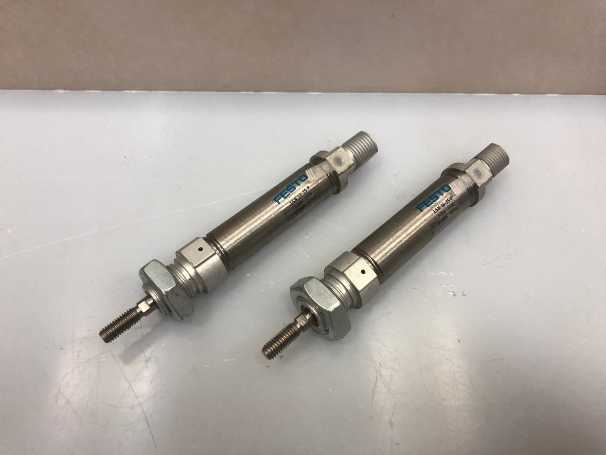 Festo ESN-16-25-P Pneumatic Round Cylinder 16mm Bore 25mm Stroke – 5096