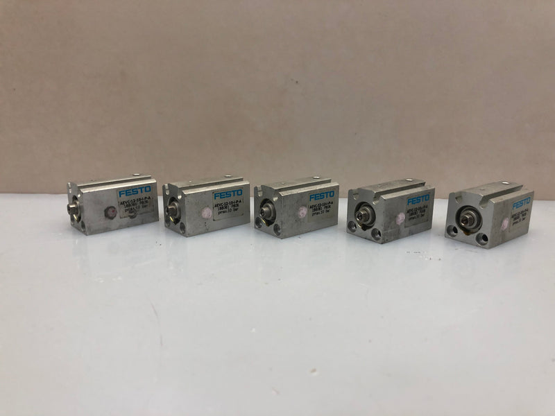 1x FESTO AEVC-12-10-I-P-A 188081 Compact Pneumatic Cylinder 12mm Bore 10mm Stroke
