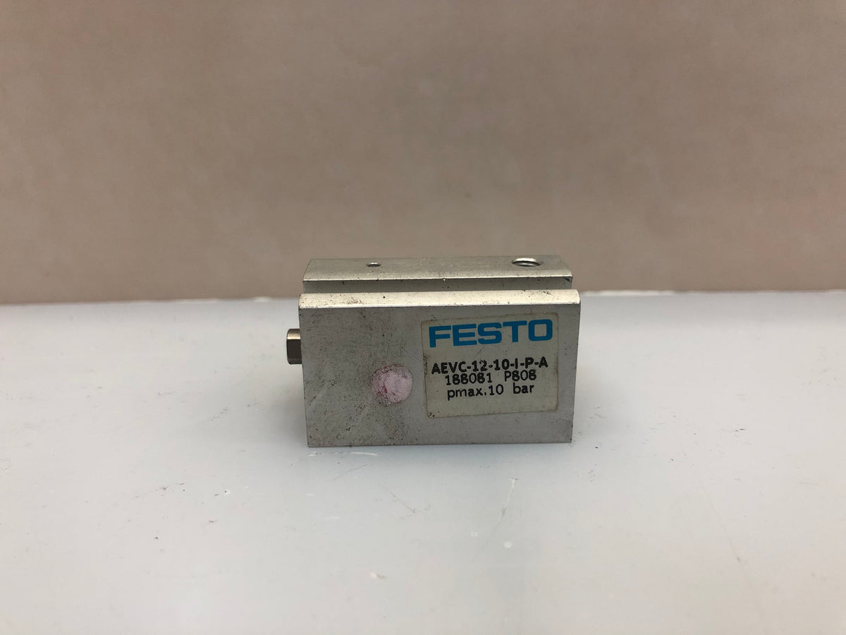 1x FESTO AEVC-12-10-I-P-A 188081 Compact Pneumatic Cylinder 12mm Bore 10mm Stroke