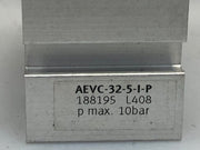 FESTO AEVC-32-5-I-P 188195 Compact Pneumatic Cylinder 32mm Bore 5mm Stroke