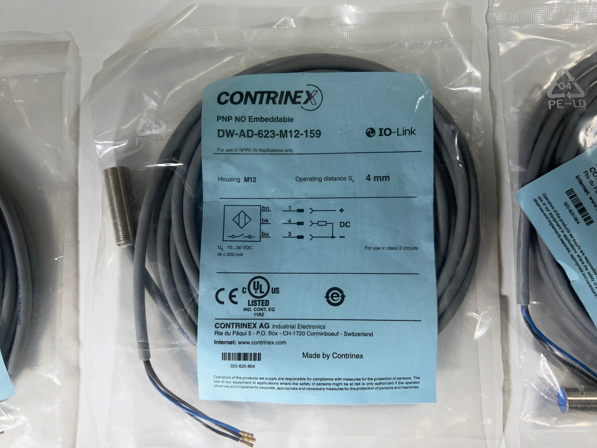 1x Contrinex DW-AD-623-M12-126 Inductive Proximity Sensor – New Original