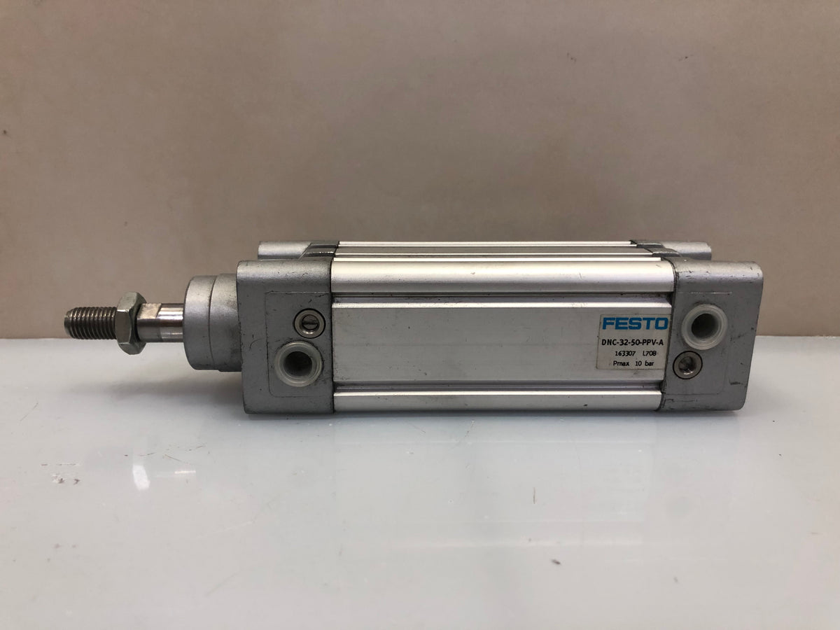 1x FESTO DNC-32-50-PPV-A 163307 Pneumatic Cylinder – 32mm Bore 50mm Stroke