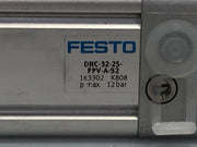 1x NEW FESTO DNC-32-25-PPV-A-S2 163302 Pneumatic Cylinder 32mm Bore 25mm Stroke