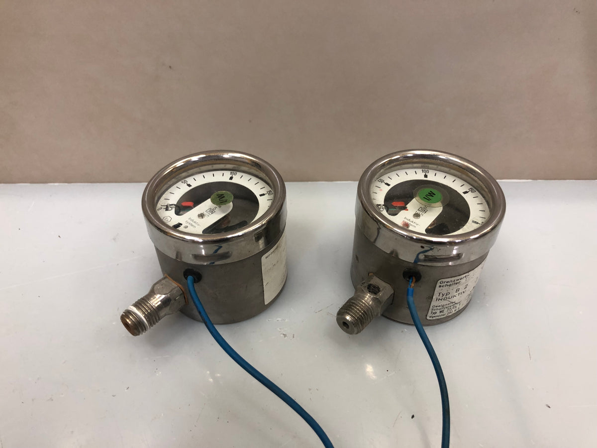 1x DruVa BE Indicating Pressure Switch WE 77/Ex 1 – 0–250 bar Inductive Sensor